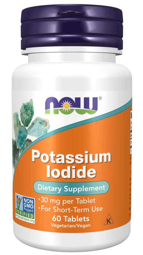NOW Foods Potassium Iodide 30mg 60 Tabs - Short Dated